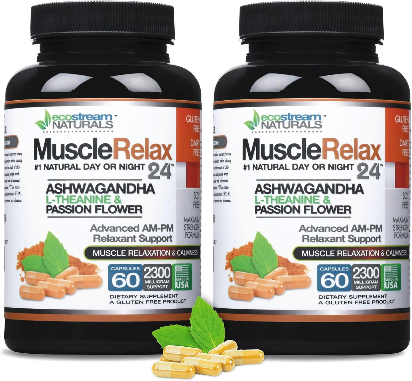 ecostream Naturals Original Muscle Relaxant 24/7 Day/Night Maximum Strength with Magnesium (3-Pack) - görsel 7