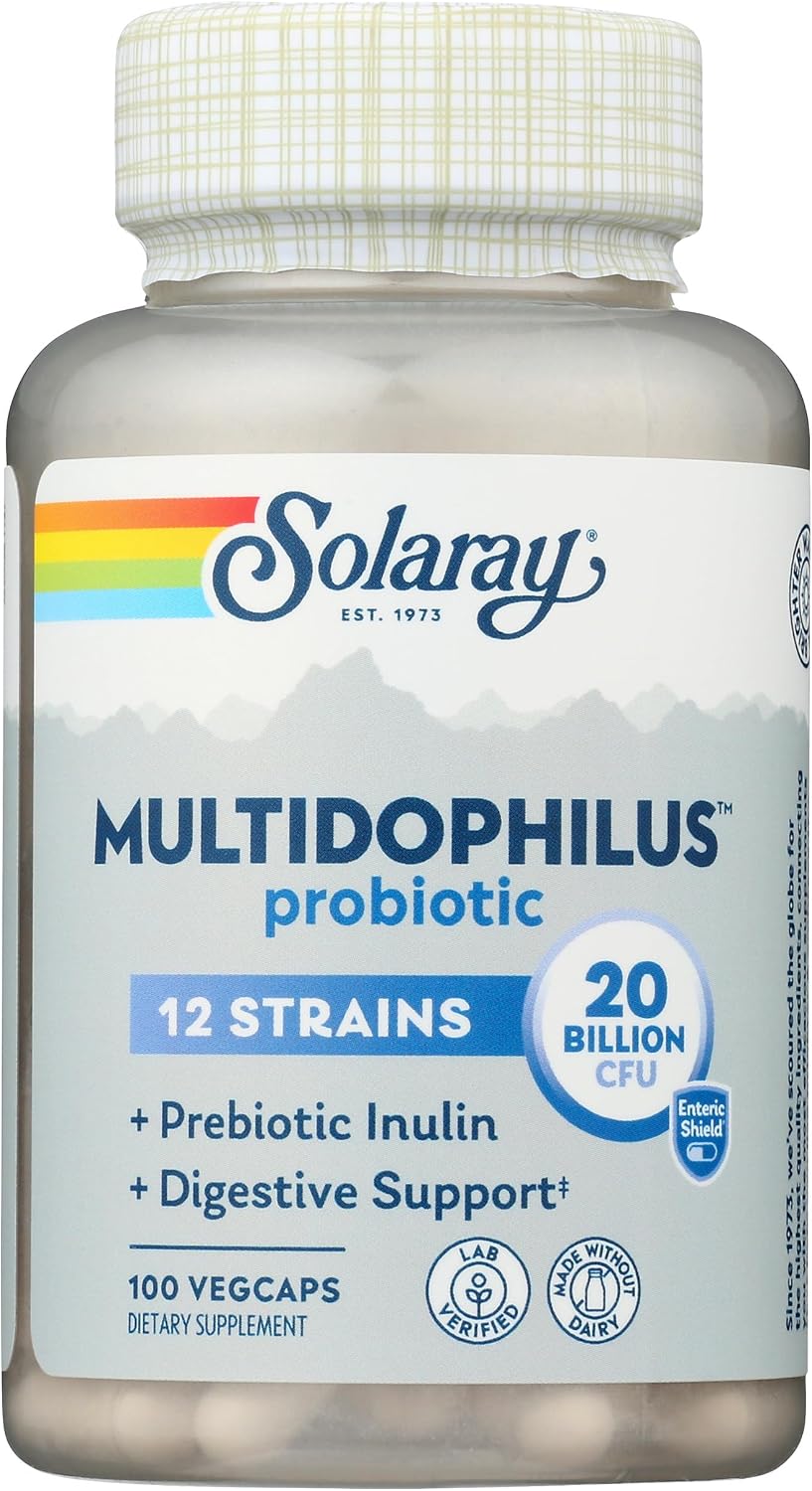 Solaray Multidophilus 12 – 100 Vegetarian Capsules - görsel 1