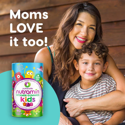 Nutracelle NUTRAMIN Sugar-Free, Allergen-Free Vegan Gummy Multivitamins for Children (90 Gummies)