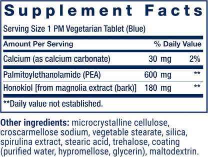 Life Extension ComfortMAX™, Honokiol and PEA for Nerve Support & Discomfort Relief, Gluten-Free, Non-GM, Vegetarian, 60 Tablets