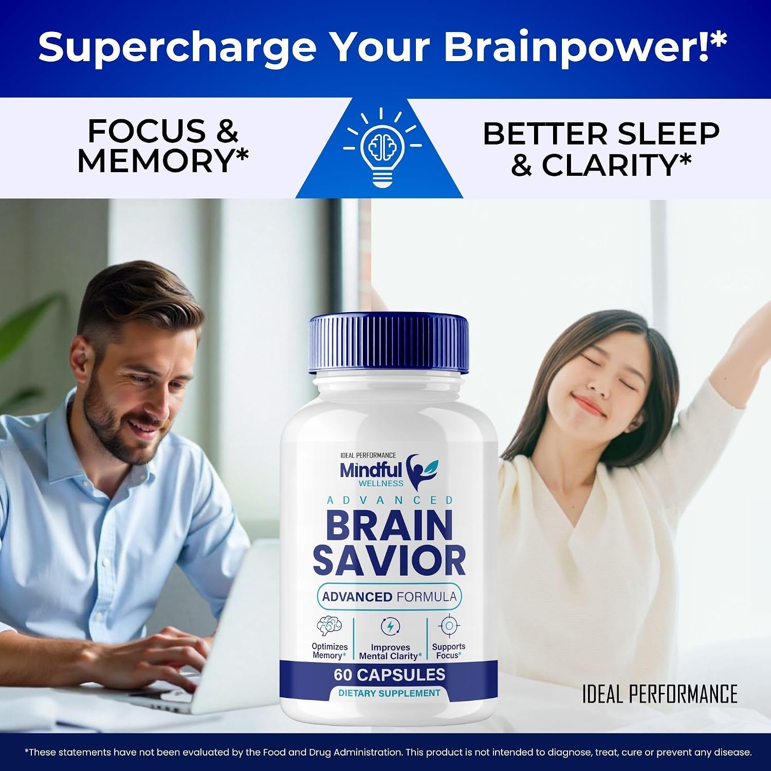 Brain Saviour Brain Supplements for Memory and Focus (3 Pack) - görsel 5