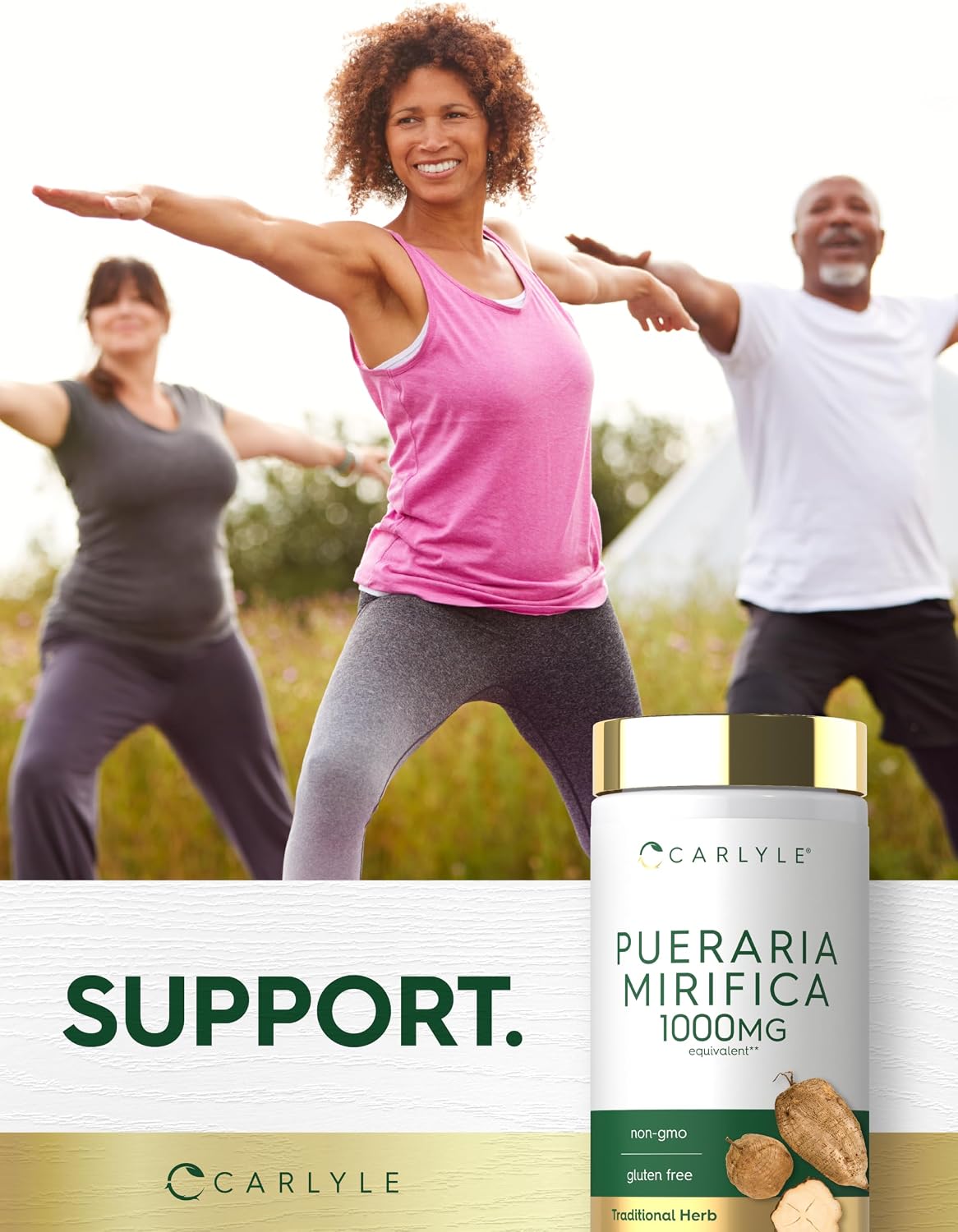 Carlyle Pueraria Mirifica Capsules | 120 Capsules | Root Extract | Non-GM & Gluten-free Supplement - görsel 6