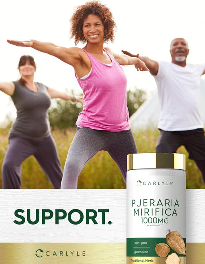 Carlyle Pueraria Mirifica Capsules | 120 Capsules | Root Extract | Non-GM & Gluten-free Supplement