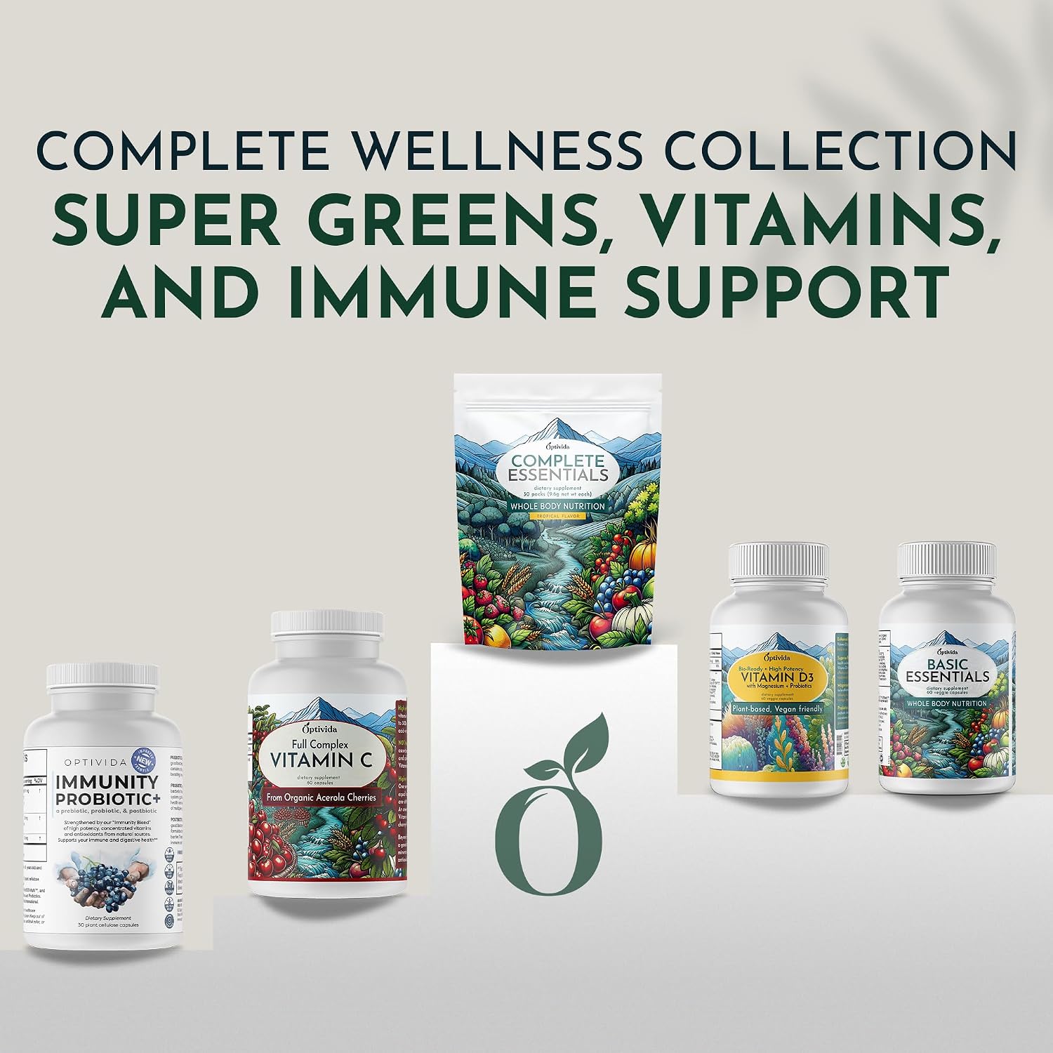 OPTIVIDA Organic Whole Food Multivitamin for Men & Women (1 Month Supply) with Probiotics & Antioxidant Blends - görsel 7