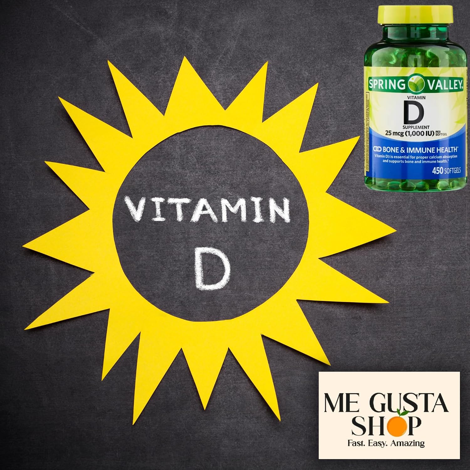 Vitamin D 1,000 IU (25 mcg) Softgels, 450 Count with Pill Case - görsel 3