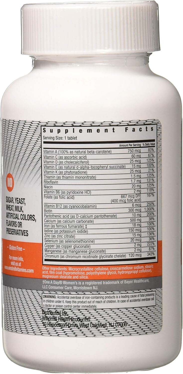 Daily Vitamin for Women - Windmill - 100 Tablets - görsel 2
