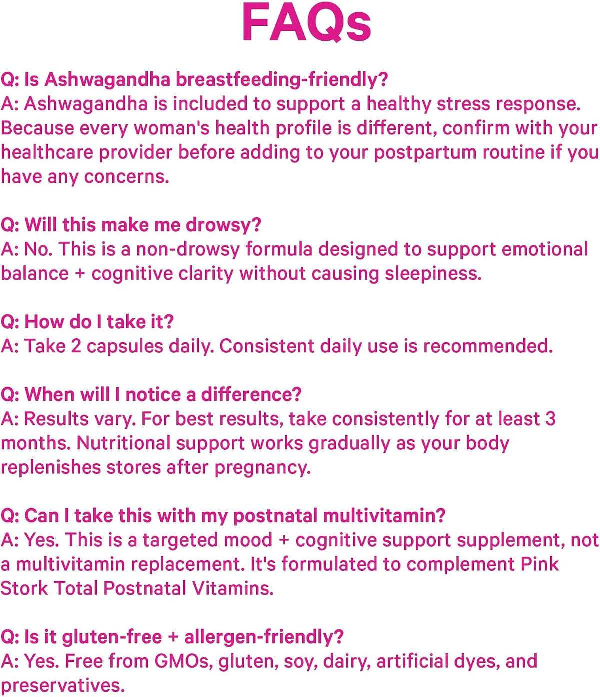 Pink Stork Postnatal Mood Support – 30-Day Supply - görsel 8