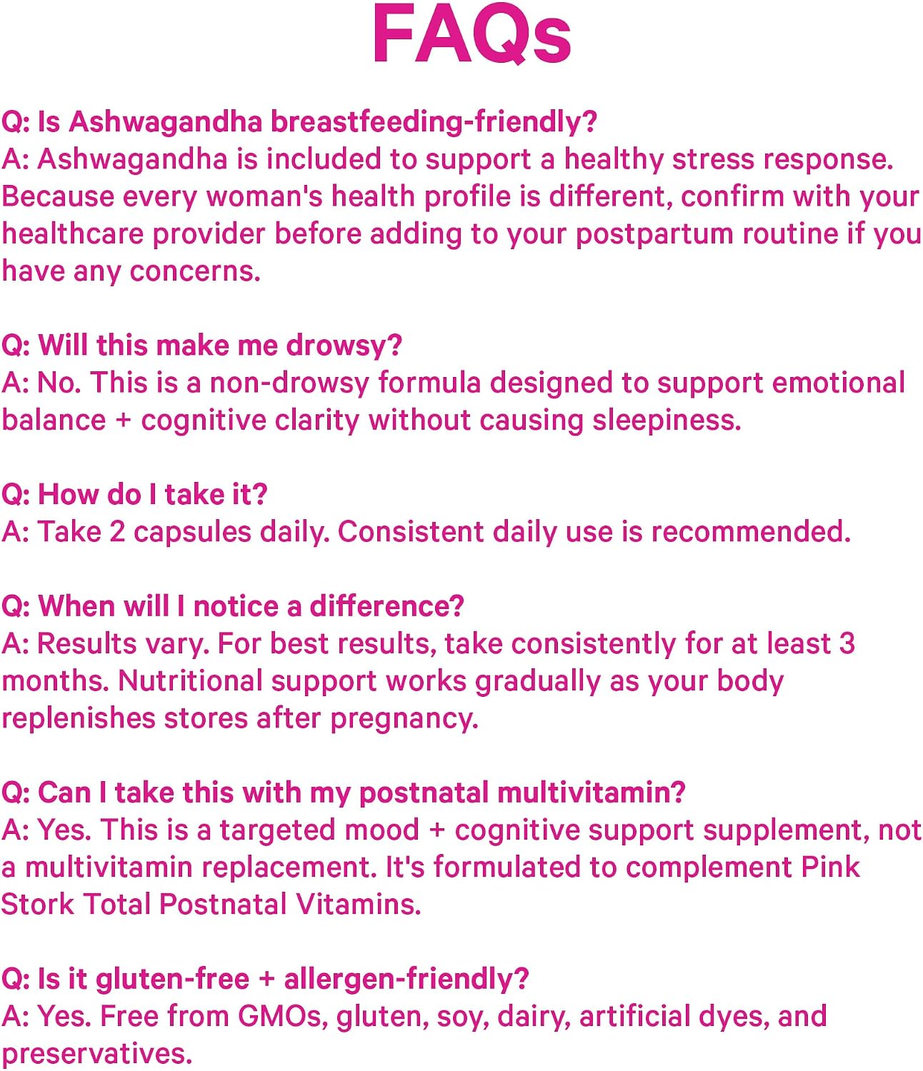 Pink Stork Postnatal Mood Support – 30-Day Supply - görsel 8