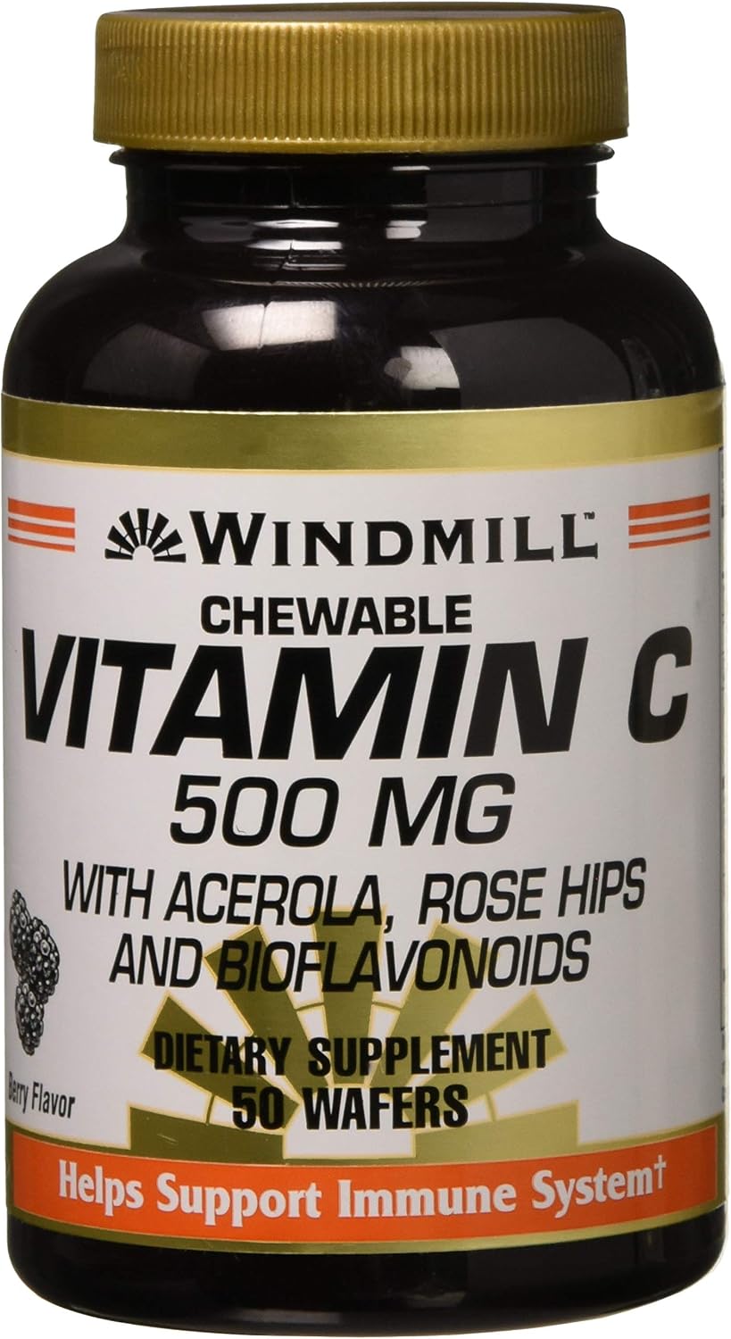 Windmill Vitamin C 500 mg Chewable Wafers with Acerola - görsel 1