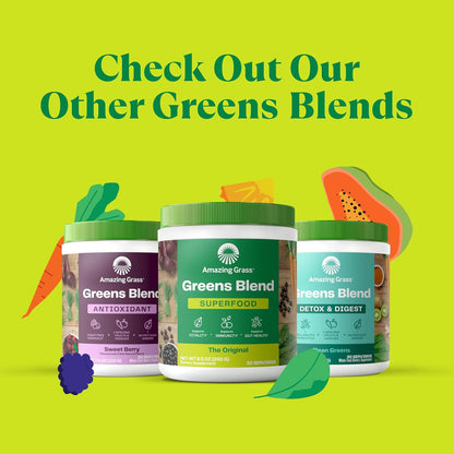 Amazing Grass Kidz Superfood: Vegan Protein & Probiotics for Kids, Extreme Chocolate, 15 Servings
