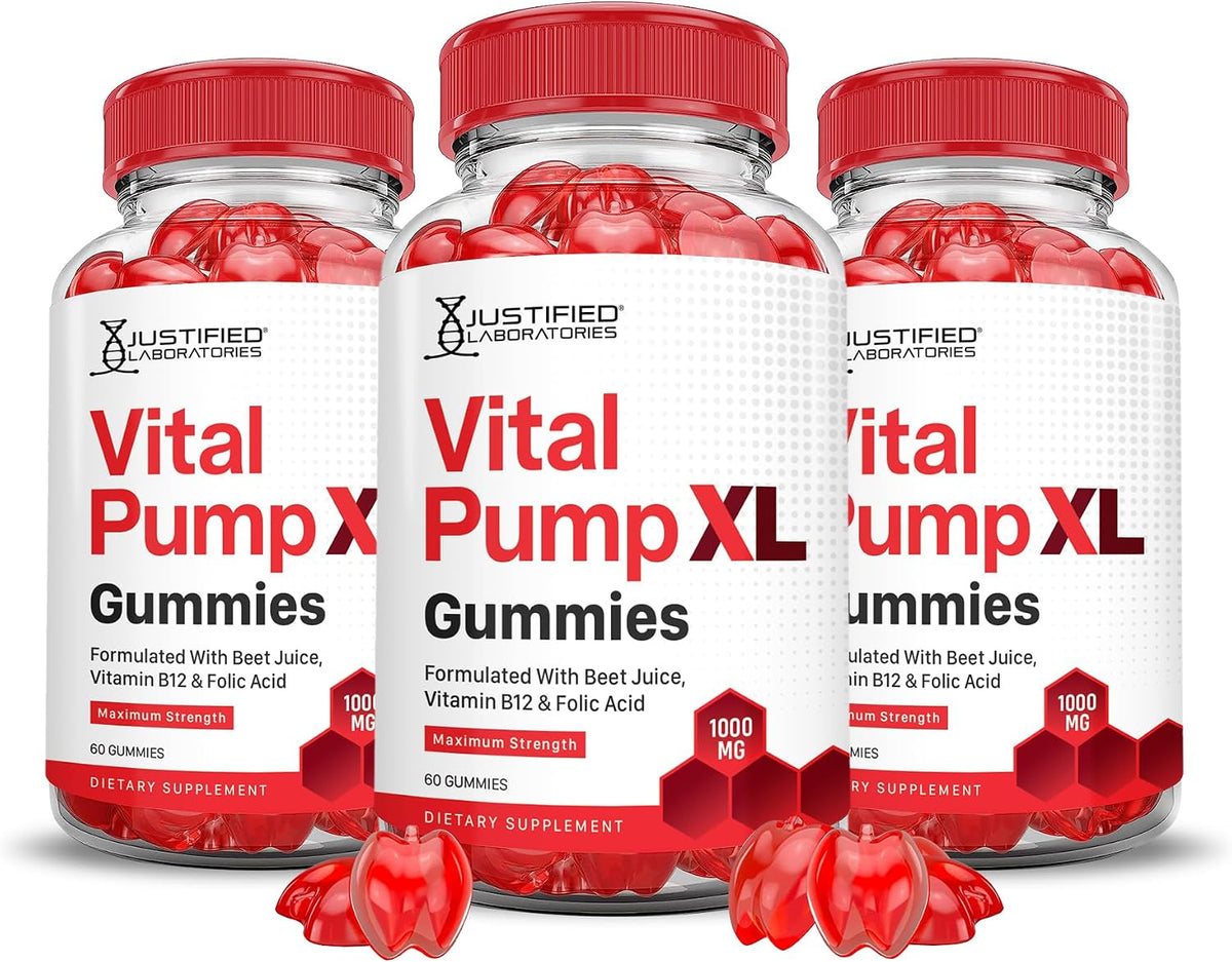 Justified Laboratories Vital Pump XL Performance Gummies (3 Pack, 180 Count) - görsel 1