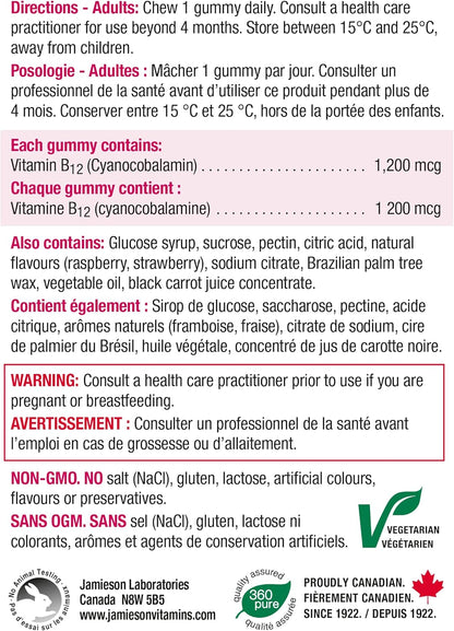 Vitamin B12 Gummy 1200 mcg