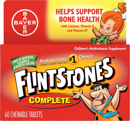 Flintstones Complete Chewable Children's Multivitamin with Iron, 300 Tablets (Pack of 2)