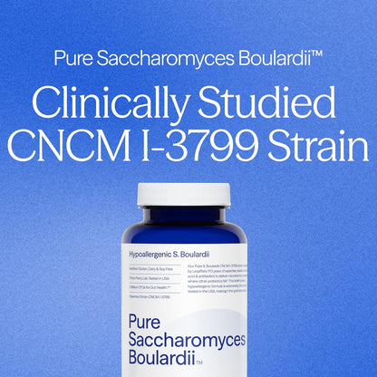 Essential Stacks Saccharomyces Boulardii Probiotics - 5 Billion CFUs for Gut Health (60 Capsules)