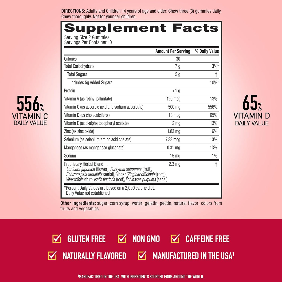 Airborne Kids Immune Support Gummies, Mixed Fruit Flavour, 21 Count - görsel 4