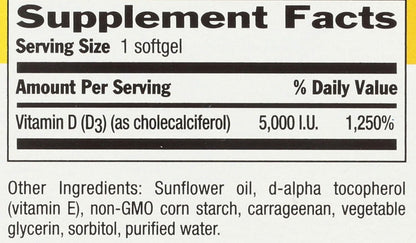 Country Life Vegan D3, 60 Softgels
