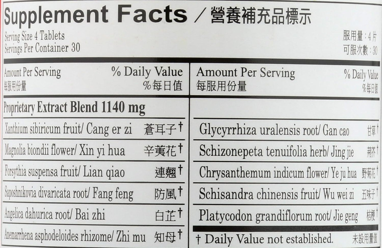 Plum Flower Bi Yan Pian (Nose Inflammation Tablets) - 120 Tablets - görsel 4