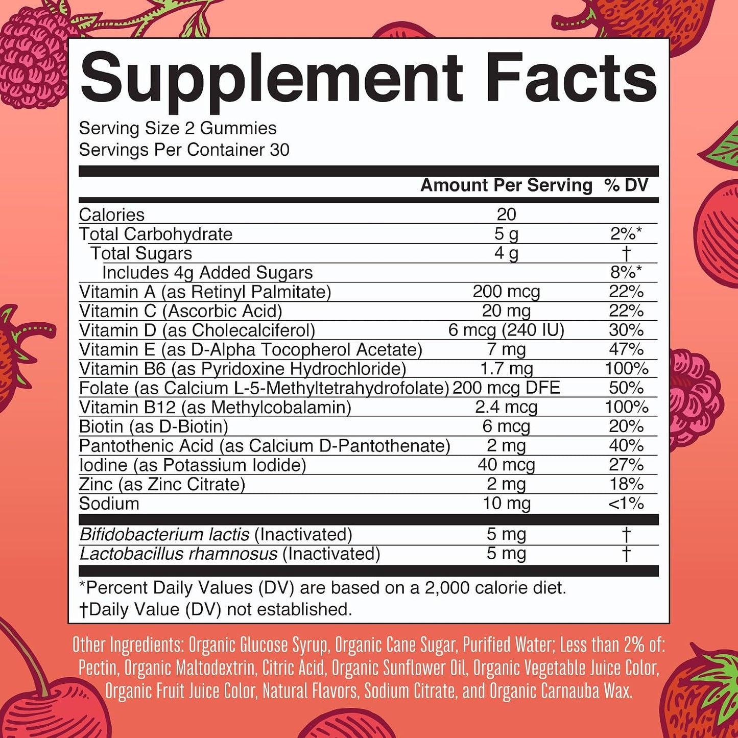 MaryRuth's Organic Kids Multivitamin + Postbiotic Gummies, Ages 4 and Over, 60 Gummies - görsel 2