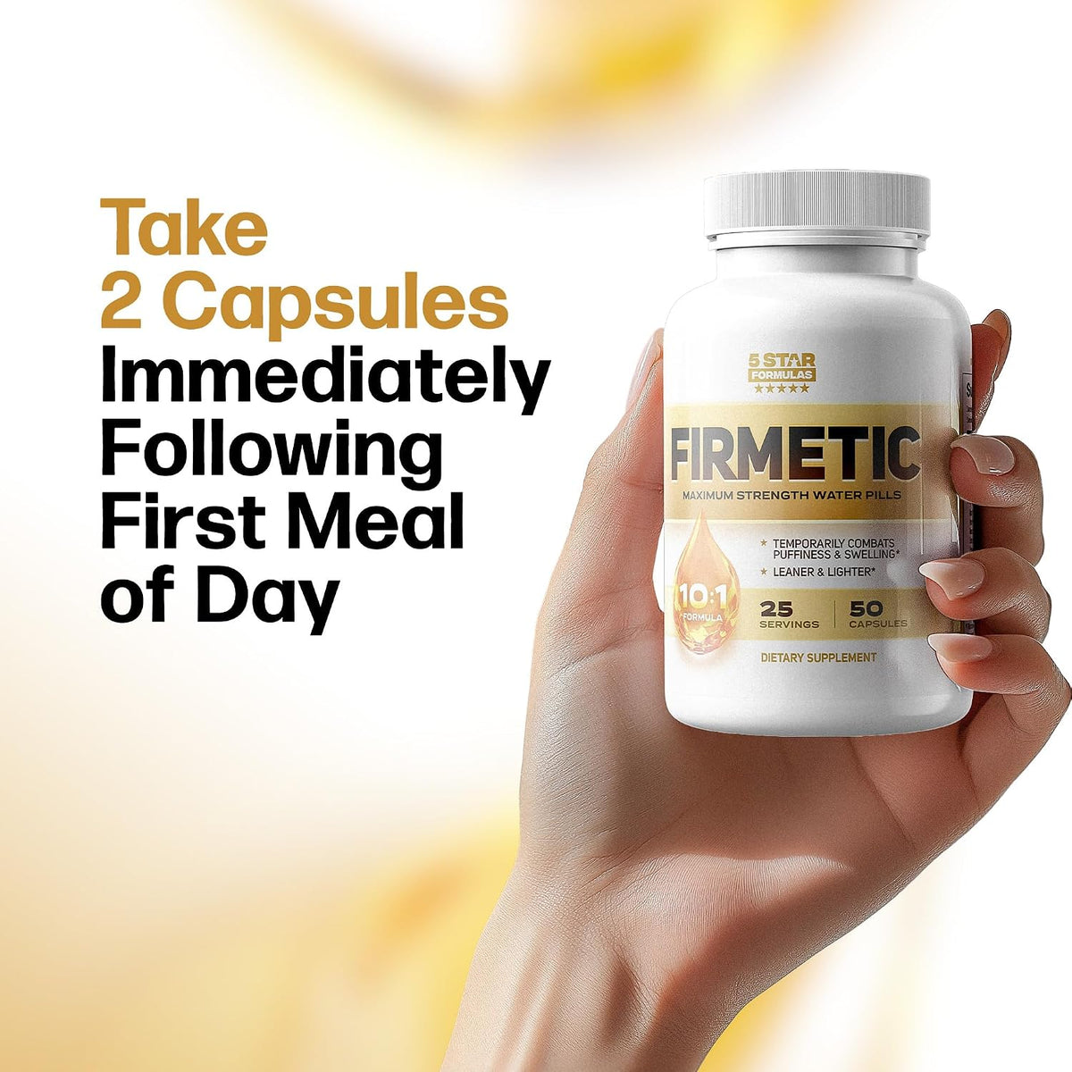 Firmetic Water Tablets – Natural Diuretic for Swelling & Fluid Retention - görsel 6