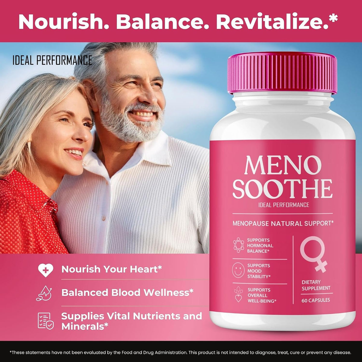 Menosoothe Advanced Blood Formula Capsules, Official Meno Soothe Supplement Pills, Premium Formula to Support Healthy Balance and Overall Wellbeing Naturally, Menosoothe Health Reviews (3 Pack) - görsel 6