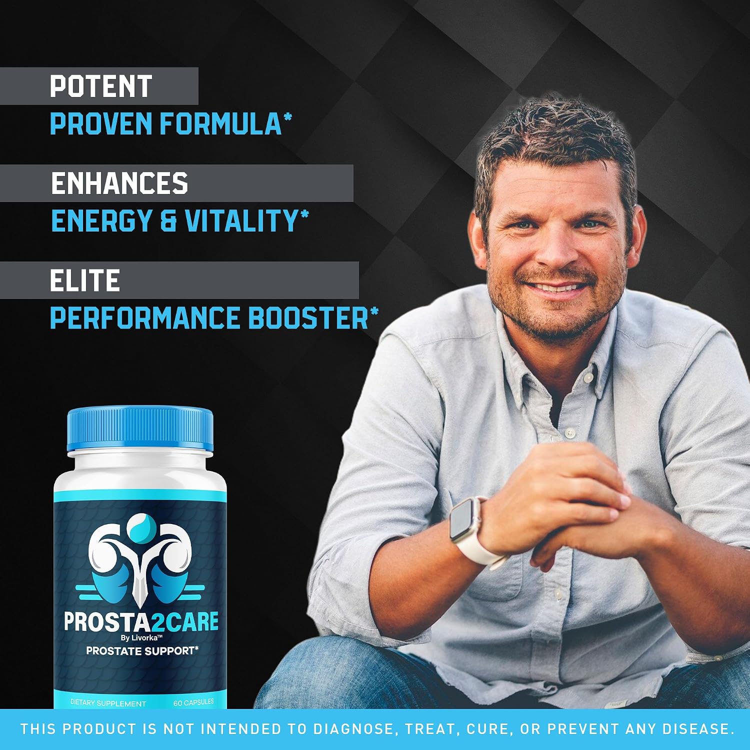 (2 Pack) Prosta2Care Capsules – Prostate Health Supplement, 120 Capsules - görsel 3