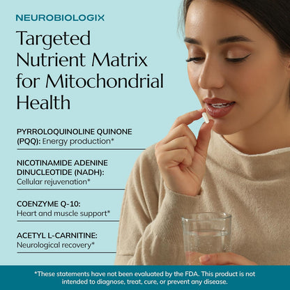 Neurobiologix Mito Cell PQQ Energy & Focus Supplement – 60 Capsules