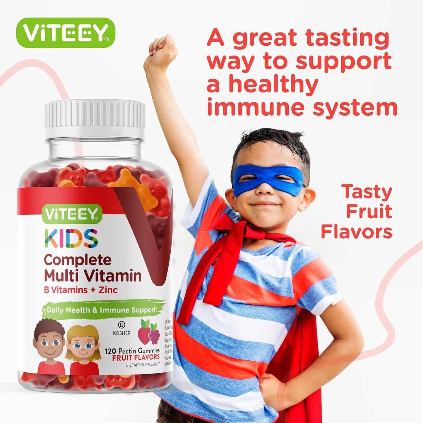 Viteey Kids Multivitamin Gummies – Complete Daily Essential Vitamins (120 Count) - görsel 6