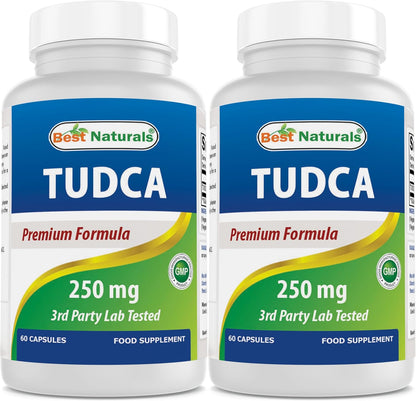 Best Naturals TUDCA 250mg (Tauroursodeoxycholic Acid) - 60 Veg Capsules