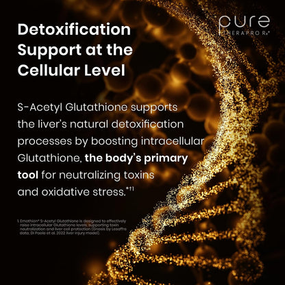 Pure Therapro Rx S-Acetyl Glutathione Gold, Extra Strength – 100mg, 120 Capsules