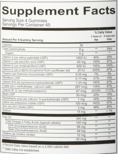 SmartyPants Kids Complete Multivitamin, 180 Gummies