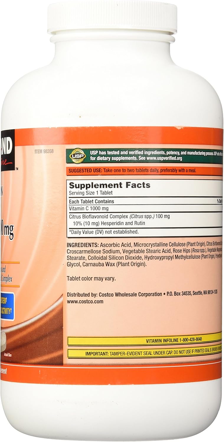 Kirkland Signature Vitamin C with Rose Hips, 500 Tablets - görsel 2