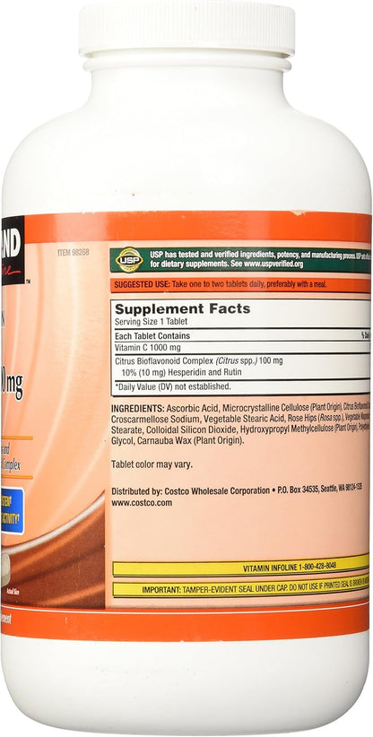 Kirkland Signature Vitamin C with Rose Hips, 500 Tablets
