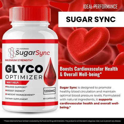 Sugar Sync Glyco Optimiser Supplement Capsules – Maximum Strength (3 Pack)