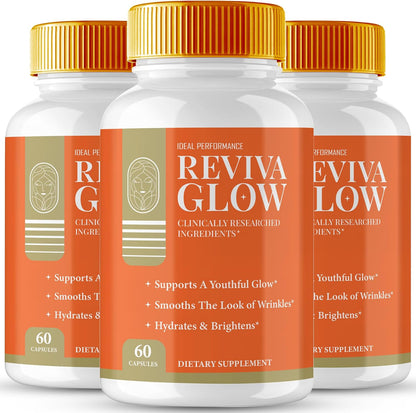 Reviva Glow Capsules – Maximum Strength Skin Support Supplement (Pack of 3)