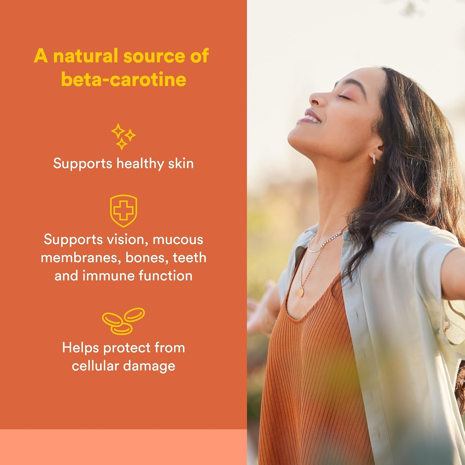 Natural Factors BetaCareAll 15,000 mcg - Mixed Carotenoid Food Supplement - 90 Softgels - görsel 2