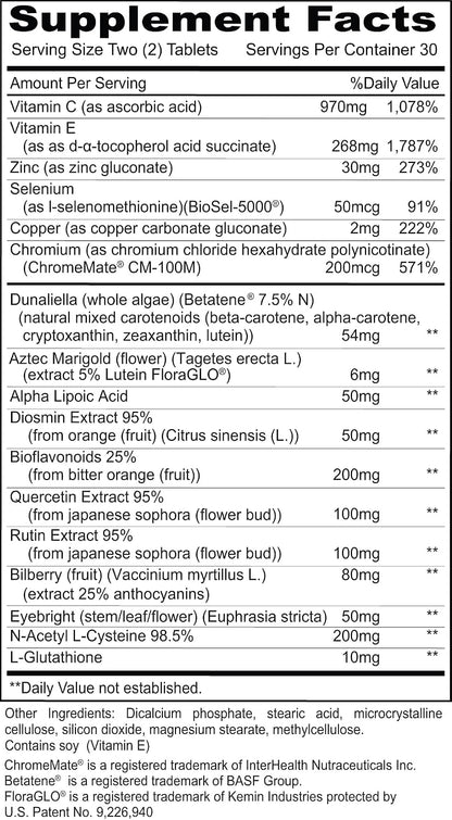 Priority One Vitamins I Comp 60 Tablets - Broad-Spectrum Support for Healthy Eye and Cellular Tissues