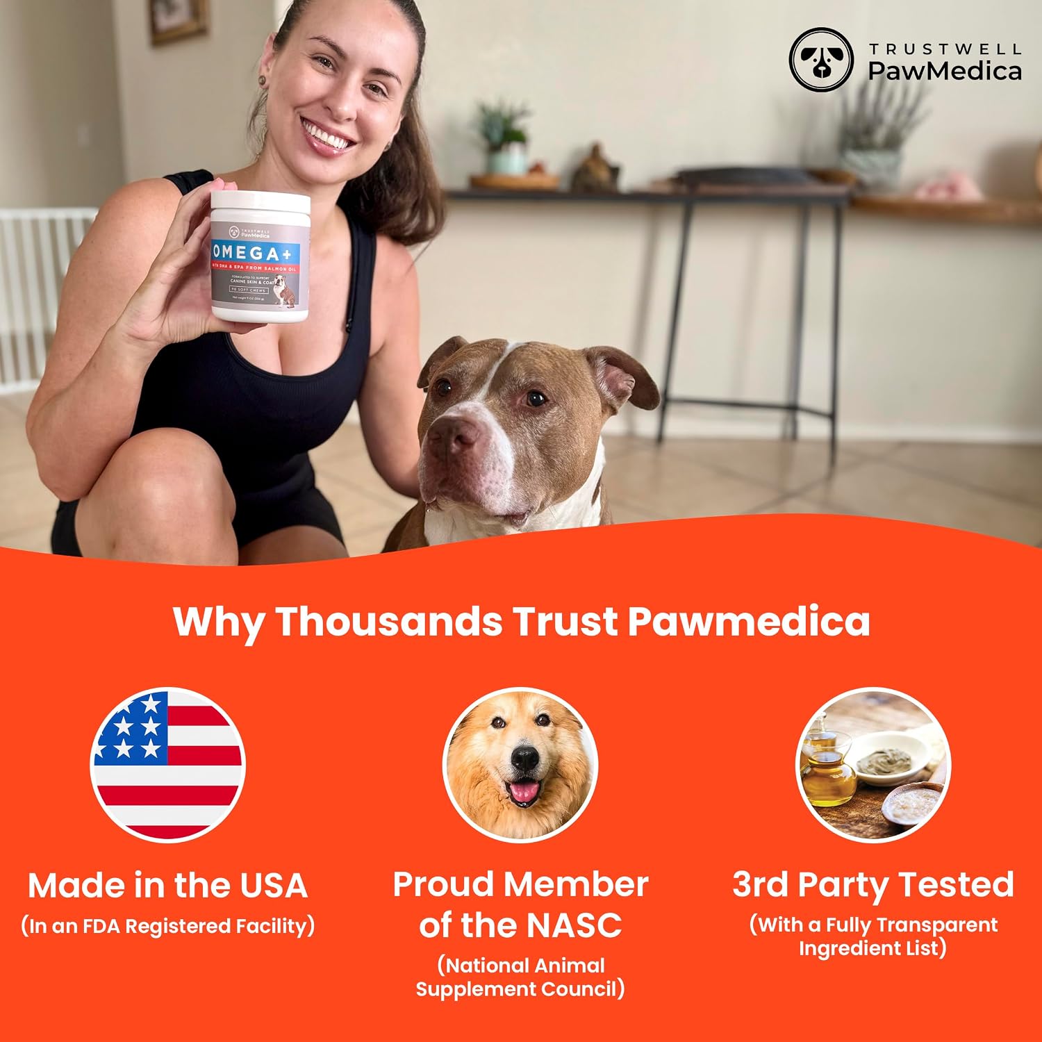 PawMedica Omega-3 for Dogs - Skin and Coat Supplement with Fish Oil - Omega-3 6 9 Chews for Allergies - görsel 4