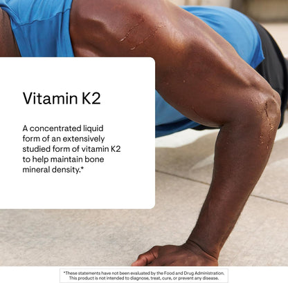 THORNE Vitamin K2 (as MK-4) Liquid Food Supplement - Concentrated Drops for Bone, Heart and Blood Vessel Health