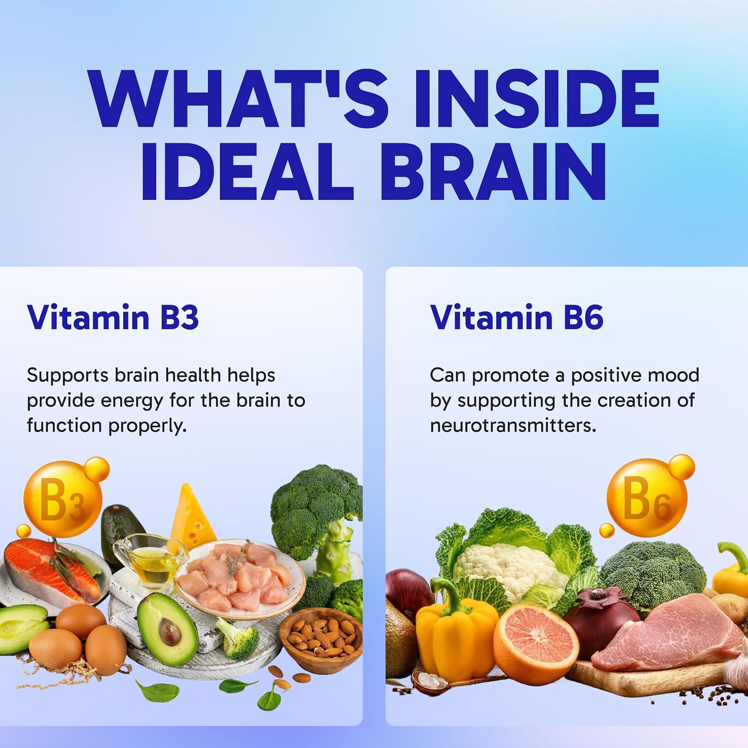 Clinical Effects Ideal Brain - Food Supplement for Nootropic Focus and Memory Support - 30 Capsules - B Vitamins, GABA, Alpha-GPC - görsel 4
