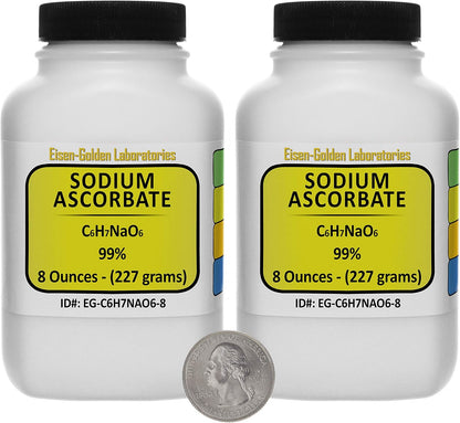 Sodium Ascorbate [C6H7NaO6] 99% USP Food Grade Powder 113 g in a Bottle