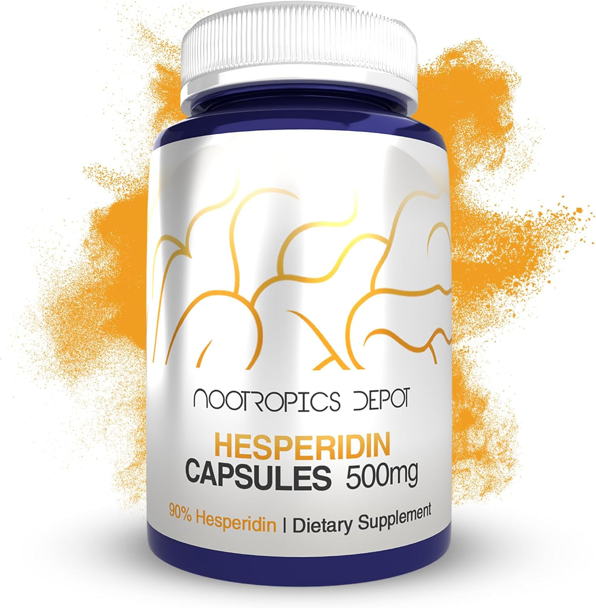 Nootropics Depot Hesperidin Capsules 500mg – 90% Citrus Extract - görsel 1