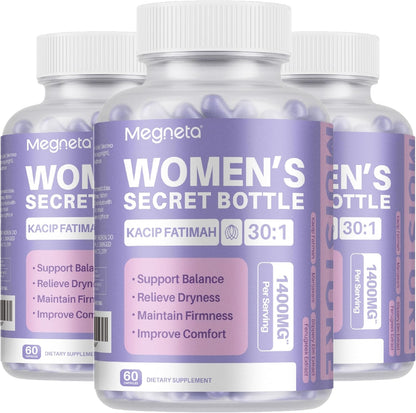 Advanced Feminine Wellness Supplement – Herbal Blend with Kacip Fatimah, Fenugreek, Slippery Elm Bark, and Manjakani – 60 Capsules