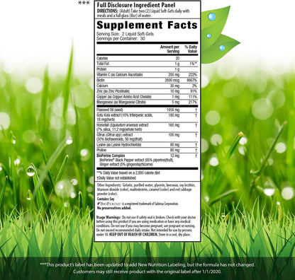 Irwin Naturals Longer, Stronger Hair and Nails - Promotes Vibrant Shine, Texture and Strength - 60 Liquid Softgels