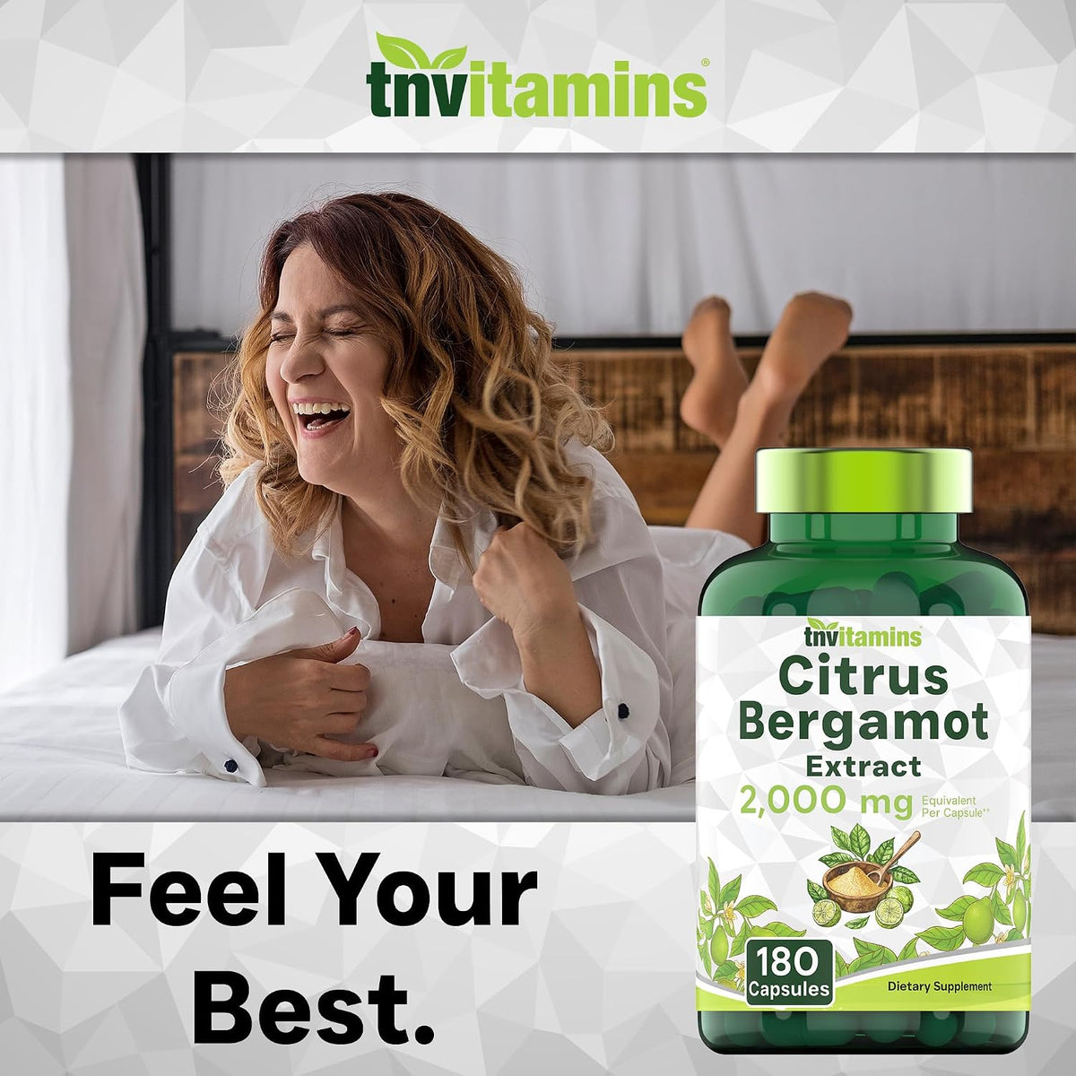 TNVitamins Citrus Bergamot 2000mg - 180 Capsules (6 Month Supply) - görsel 4