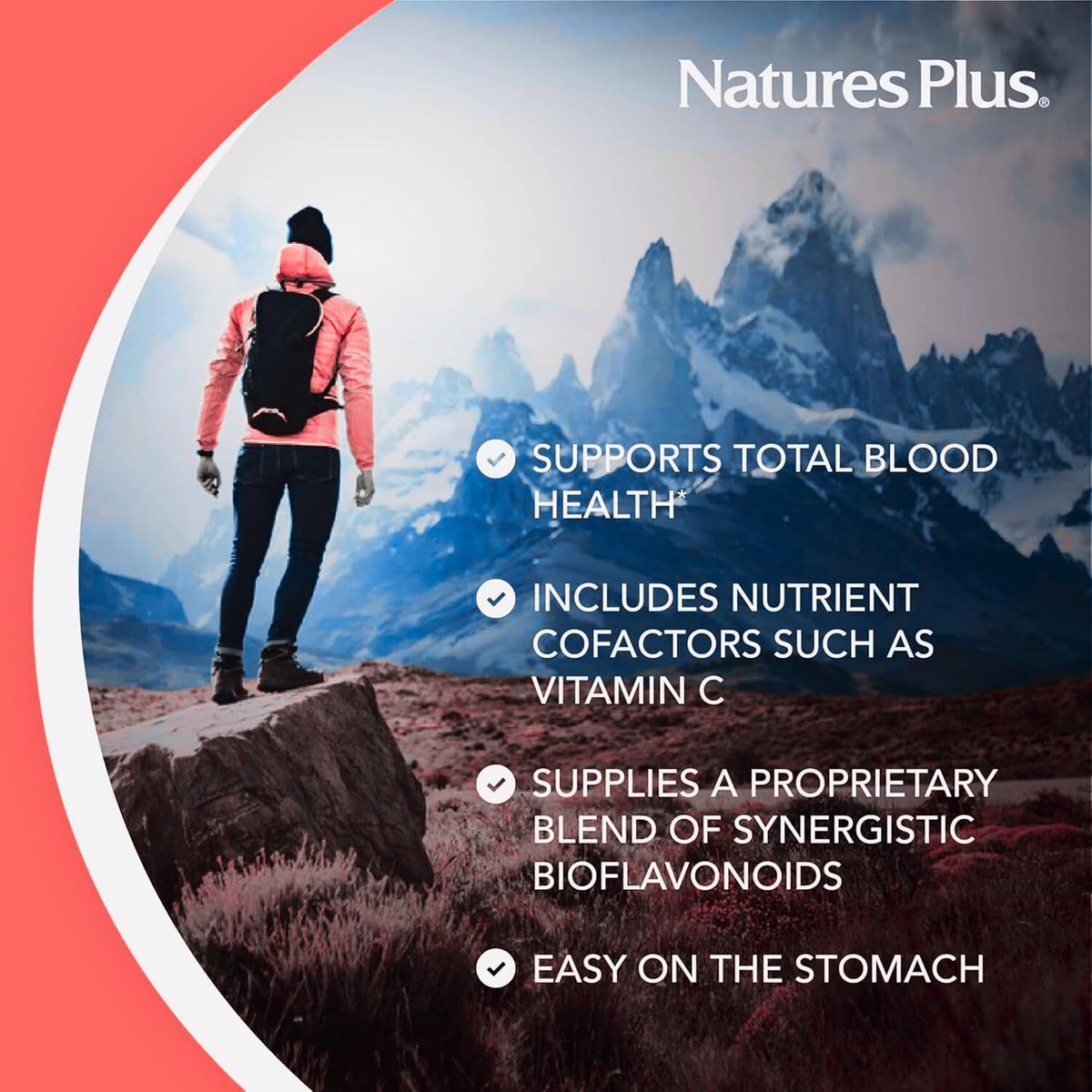 NaturesPlus Hema-Plex Iron – 85 mg Chelated Iron with Vitamin C and Bioflavonoids – 60 Capsules - görsel 4