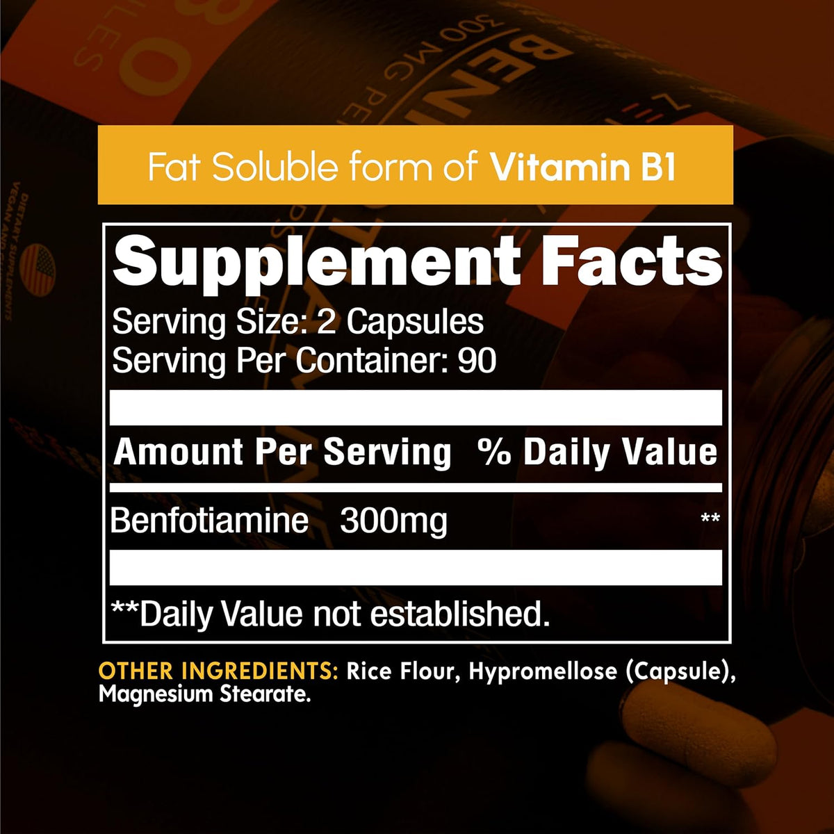 Zenavea Benfotiamine 300 mg, 180 Vegan Capsules (3-Month Supply) - görsel 2