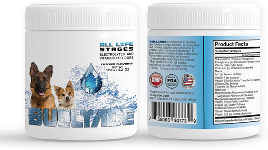 Bullyade Natural Dog Supplement with 18 Vitamins & Minerals - Chicken Flavour