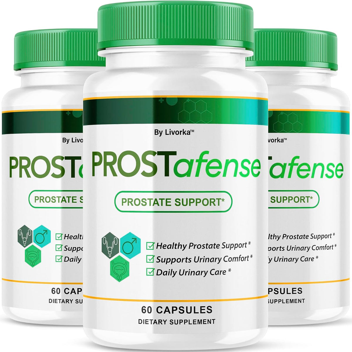 Prostafense Health Supplements for Men Capsules (3 Pack) – All Natural Support, 180 Capsules - görsel 1