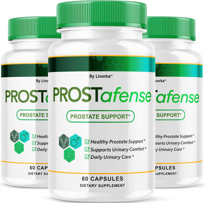 Prostafense Health Supplements for Men Capsules (3 Pack) – All Natural Support, 180 Capsules