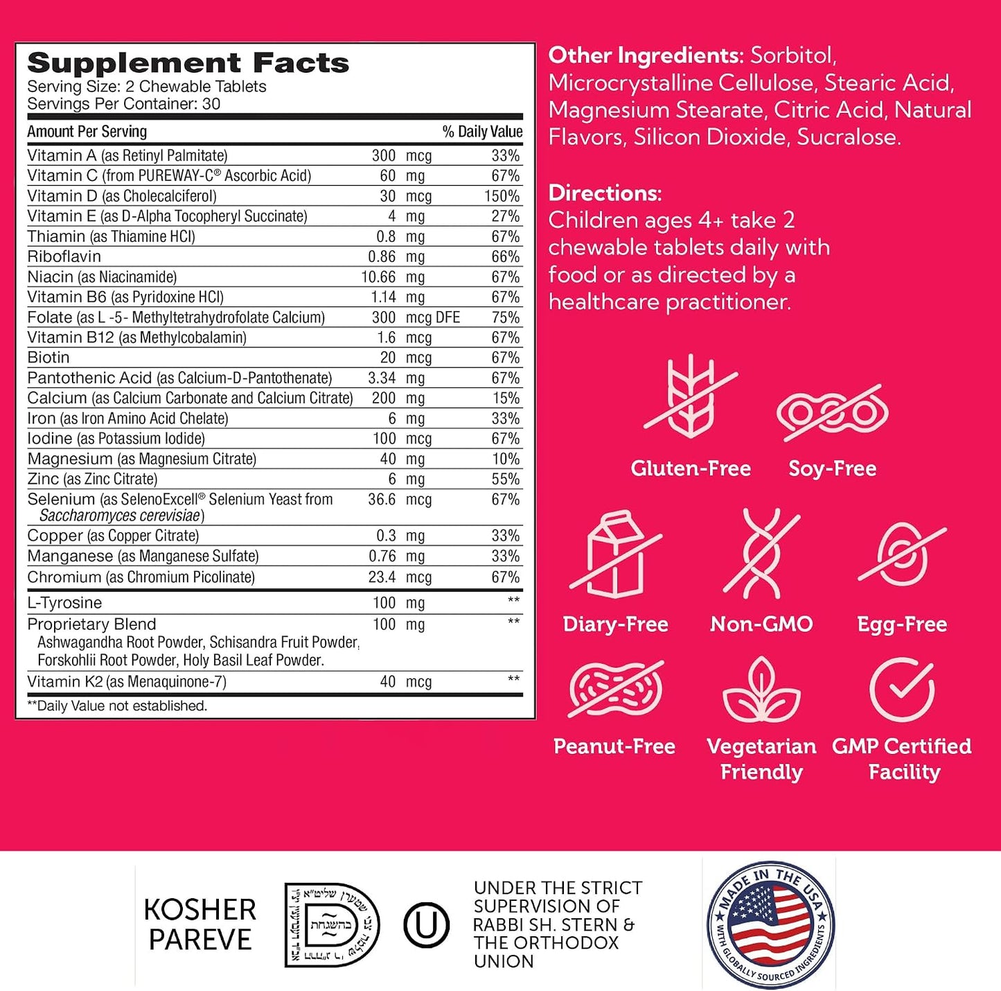 Zahler HeightFactor Chewable Tablets - Children's Height Growth Supplement (60 Count) - görsel 4